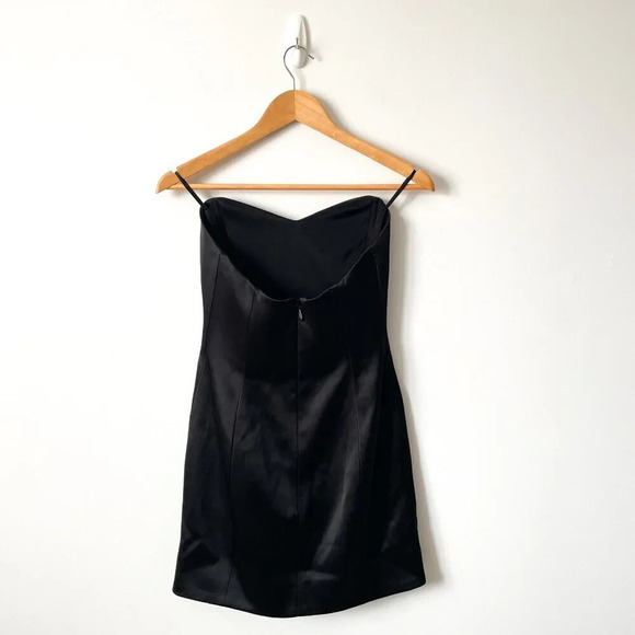 Aritzia Ten by  Babaton Strapless Sweetheart Dazzle Dress Black Size 4 - Picture 7 of 10